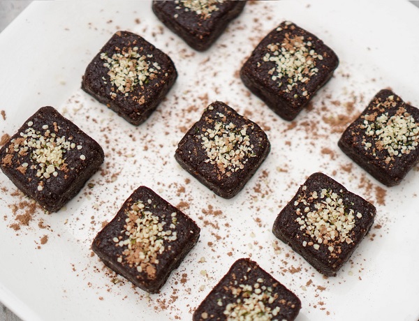 Hemp Chocolate Raw Brownies