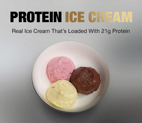 protein ice cream banner