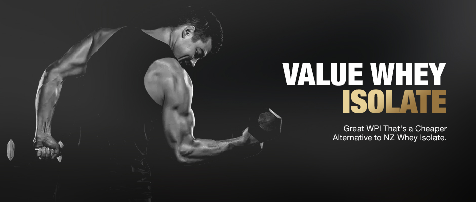 value whey isolate banner for products page