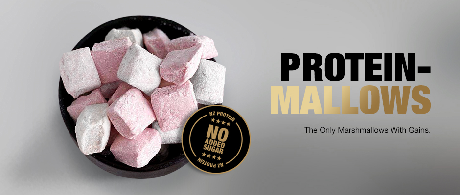 product page protein marshmallows banner