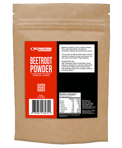 nzprotein beetroot powder bag 100g