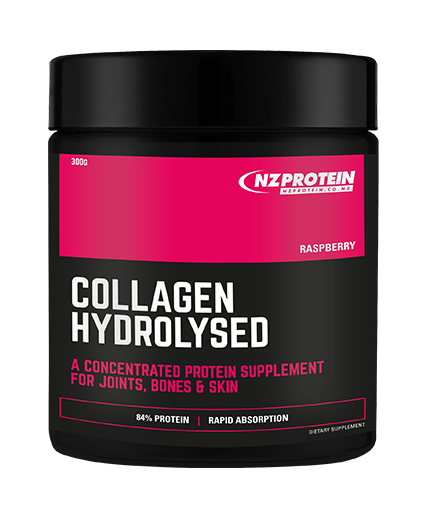 nzprotein hydrolysed collagen jar raspberry flavour