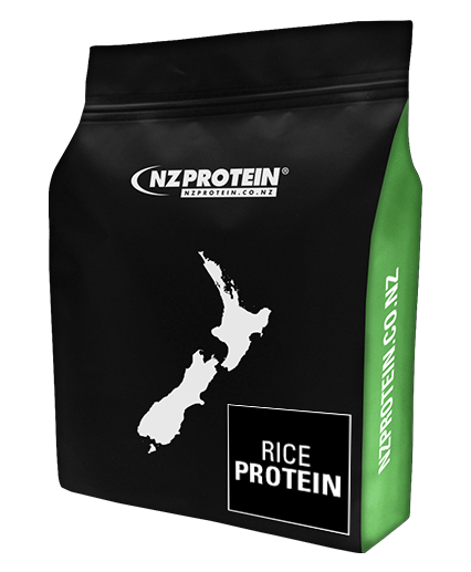 nzprotein rice protein powder pouch with green