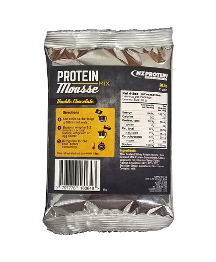 protein mousse individual sachet 45g protein mousse individual sachet 45g