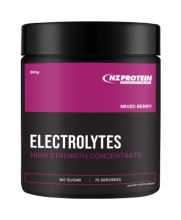 nzprotein electrolytes 300g container mixed berry flavour