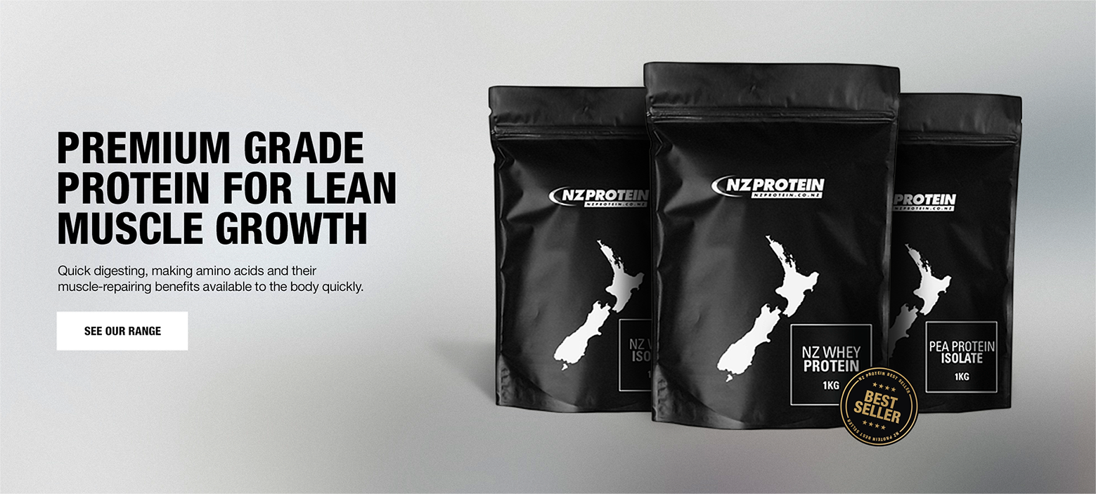 Premium grade protein for lean muscle growth banner