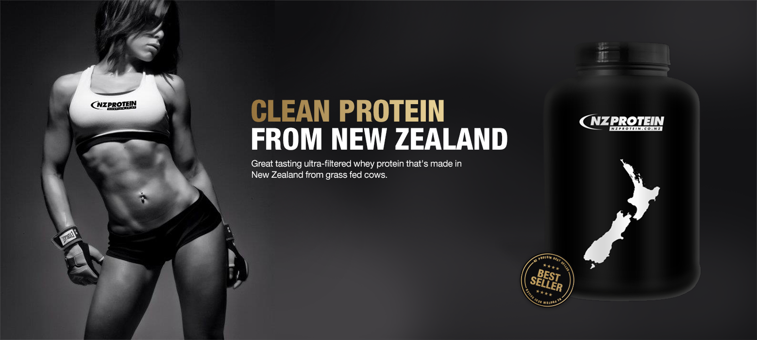 Clean protein from New Zealand banner