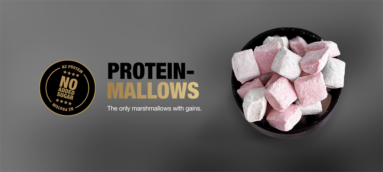 protein marshmallows protein-mallows high protein snacks