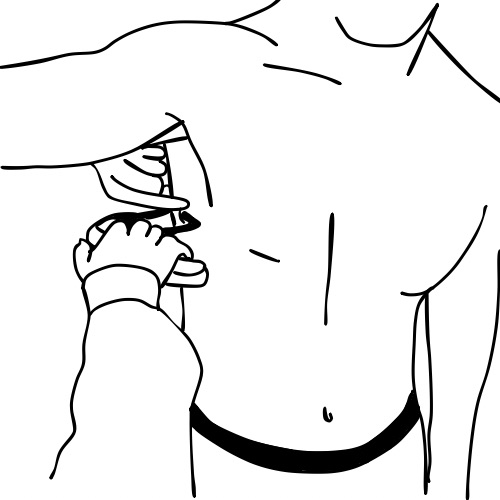 body fat calipers mid-axillary measure diagram