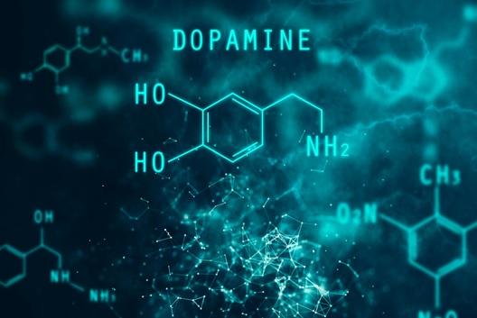 dopamine chemical stock image