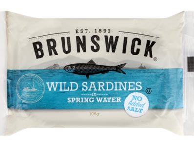 brunswick brand sardines in spring water
