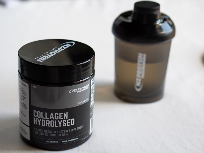 collagen container with wave shaker in background