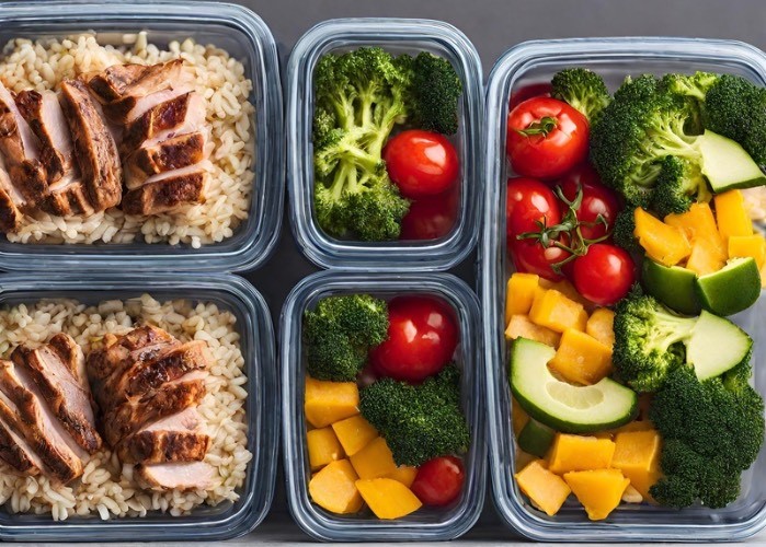 meals prepared in containers 