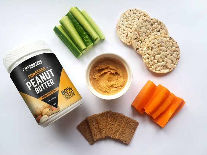 powdered peanut butter with crackers