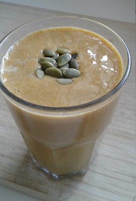 recipe made into a smoothie