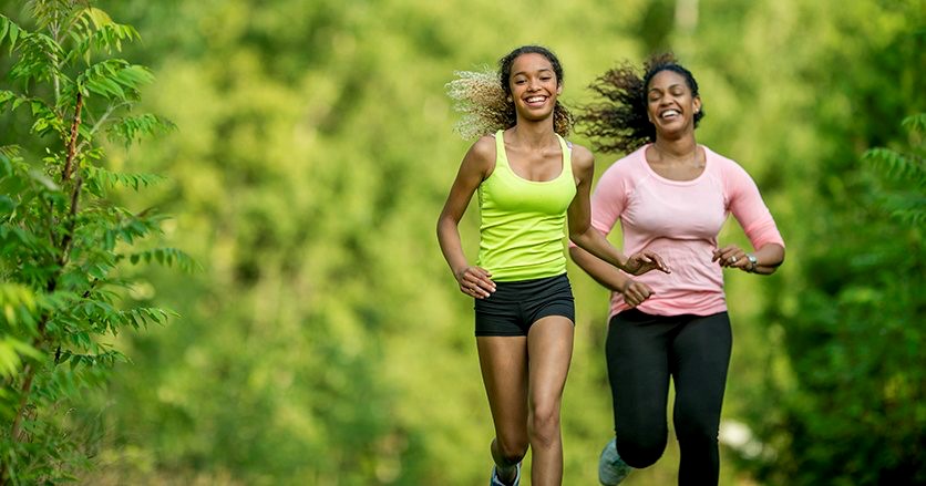 social running stock image